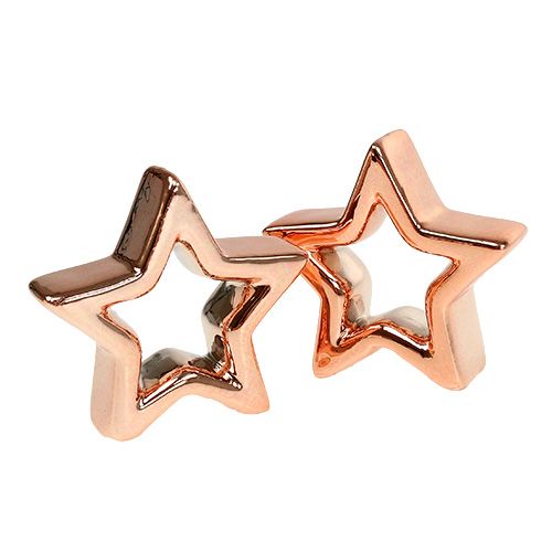 Floristik24 Deco star varis 6,5cm 6vnt