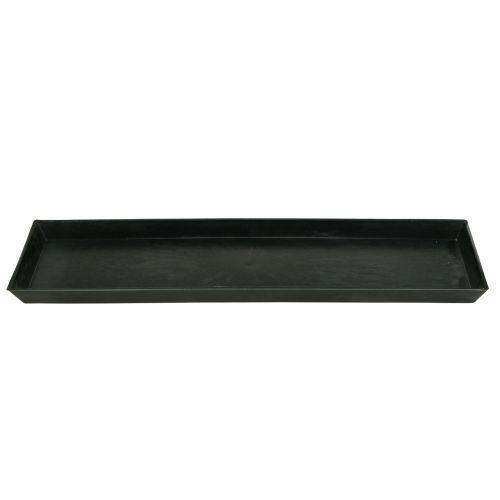 Floristik24 Dekoratyvinis padėklas antracitas 43cm x 12cm