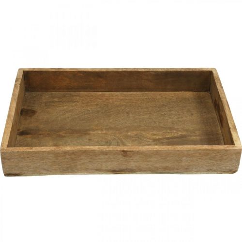 Floristik24 Dekoratyvinis padėklas medinis padėklas stačiakampio formos paklotas 37×25cm