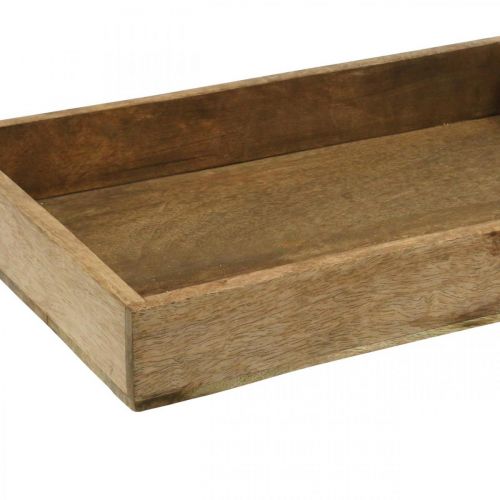 Floristik24 Dekoratyvinis padėklas medinis padėklas stačiakampio formos paklotas 37×25cm