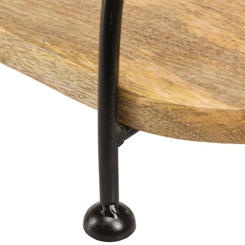 daiktų Dekoratyvinis padėklas, pailgas ovalus medinis padėklas su rankena 70cm
