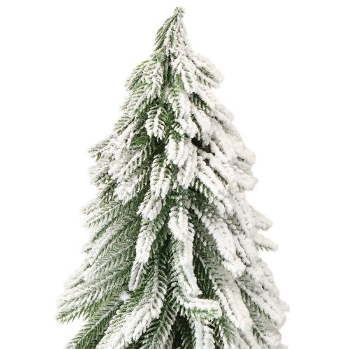 Floristik24 Dekoratyvinė Kalėdų eglutė, sniegu padengta, su žieve, Ø20cm, aukštis 50cm