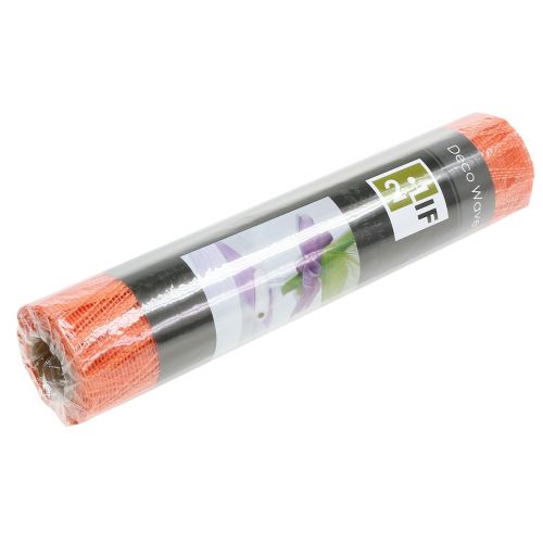 Floristik24 Dekoratyvinė stalo bėgių medžiaga oranžinė 26cm x 300cm