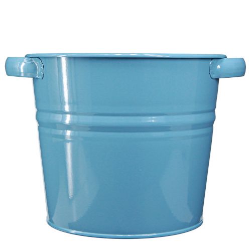 daiktų Dekoratyvinis vazonas vazonas metalinis mėlynos spalvos 31cmx26cmx21,5cm
