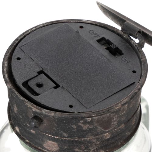 Dekoratyvinė geriamoji stiklinė su LED lempute Ø8cm A16cm | Floristik24.lt