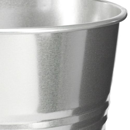 daiktų Dekoratyvinė vaza metalinė kūginė aukšta vaza sidabrinė H34cm vaza 11L