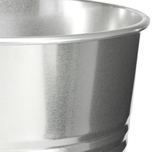 daiktų Dekoratyvinė vaza metalinė kūginė aukšta vaza sidabrinė H38.5cm 14.5L