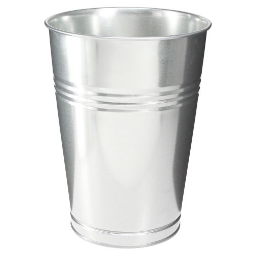 Dekoratyvinė vaza sausai apdailai metalinė vaza sidabrinė H30cm 7,5l