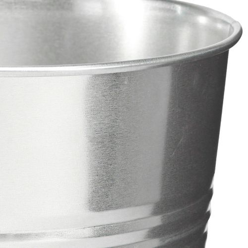 daiktų Dekoratyvinė vaza sausai apdailai metalinė vaza sidabrinė H30cm 7,5l