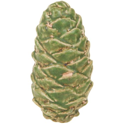 daiktų Dekoratyviniai kūgiai keramikiniai, įvairūs žali, geltoni, rudi, 8,5 cm, 6 vnt.