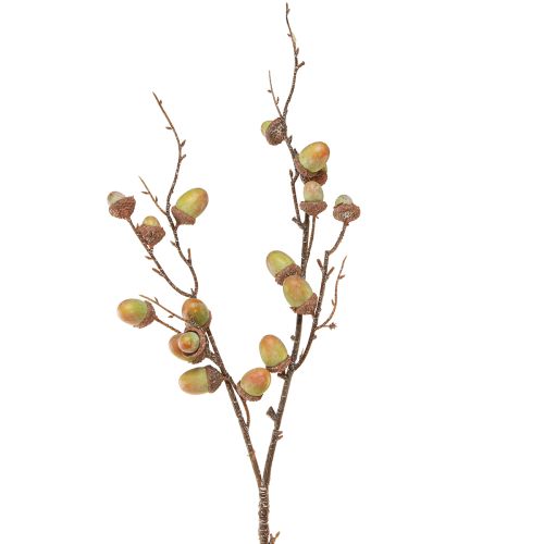 Dekoratyvinė gilių šakų dekoracija, žalia, rudens dekoracija, dirbtinė, 80 cm