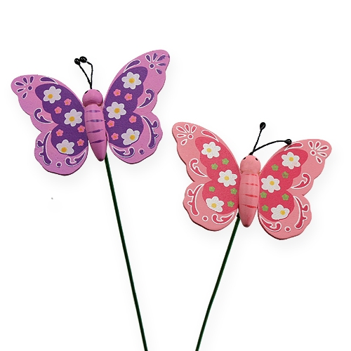Drugelis ant pagaliuko 8cm 18 vnt