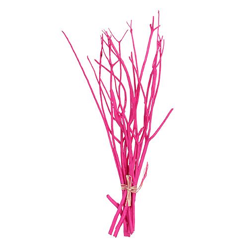 Floristik24 Dekoratyvinės šakos Mitsumata 45-60cm rožinė 12 vnt