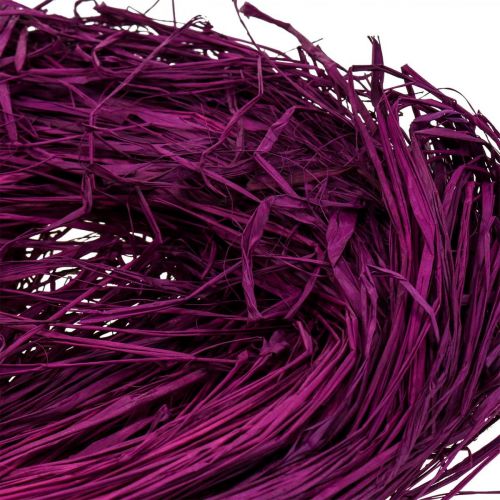 Dekoratyvinė rafija rankdarbiams Natūrali rafijos rafijos violetinė 300g