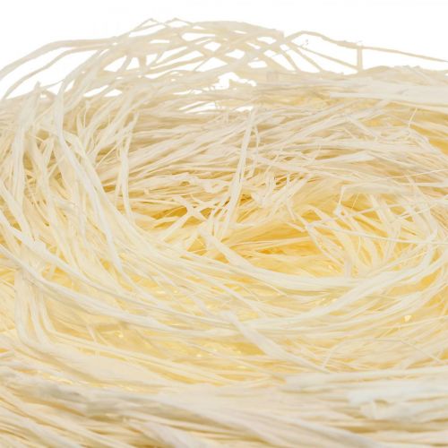 daiktų Dekoratyvinis karkasas rankdarbiams Raffia bast naturalus balintas 200g