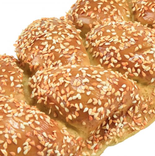 daiktų Dekoratyvinė duonos mielių pynė su sezamo maistine manekene 30cm