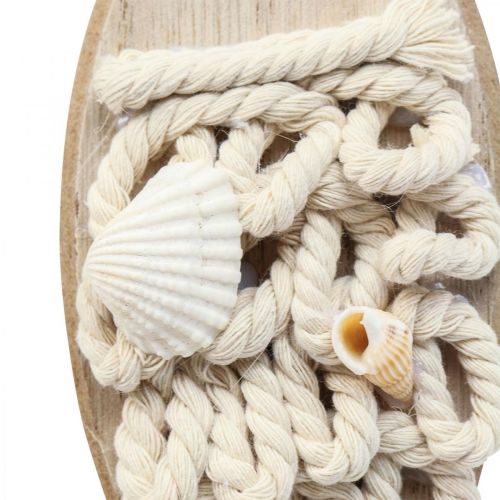 Deco žuvies pakabukas medinis žuvies jūrinės dekoracijos medis 6,5×19,5cm