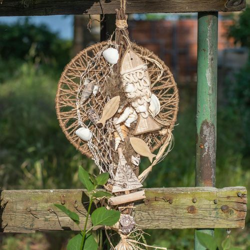 Floristik24 Deco žuvies pakabukas medinis žuvies jūrinės dekoracijos medis 6,5×19,5cm