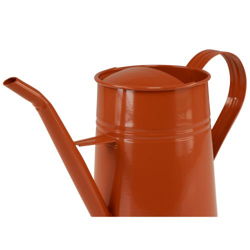 daiktų Dekoratyvinė laistytuvinė metalinė apdaila oranžinė ruda 1,7L H23cm