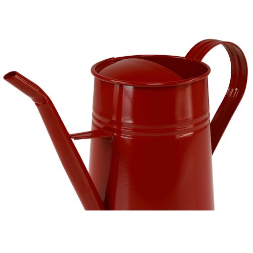 daiktų Dekoratyvinė laistytuvas metalinis kambarinis laistytuvas raudonas 1,7L H23cm