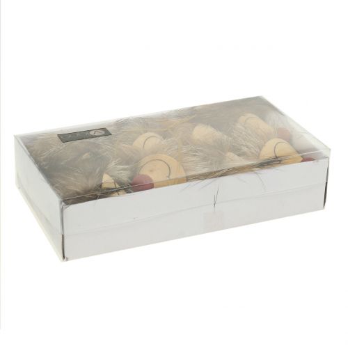 Floristik24 Dekoratyvinis pakabukas ežiukas su kailiu 6,5cm 8 vnt