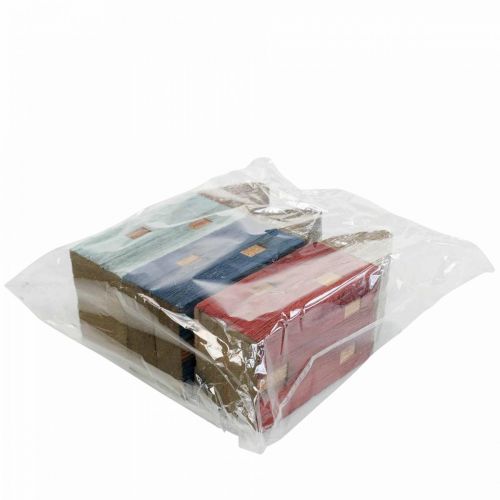 Floristik24 Deco mediniai namai Shabby Chic Maritime Deco H14cm 3vnt