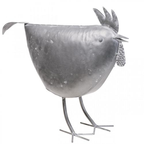 Dekoratyvinė vištienos metalinė dekoracija metalinė paukštis cinkas 51cm×16cm×36cm