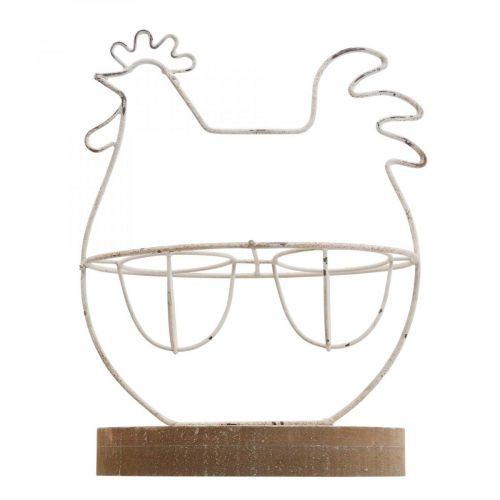 daiktų Deco vištienos stalo dekoravimas Velykų kiaušinių stovas metalinis 16x8,5x20cm
