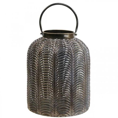 Dekoratyvinis žibinto žibinto pakabinamas metalinis papuošimas Ø25,5cm H43cm