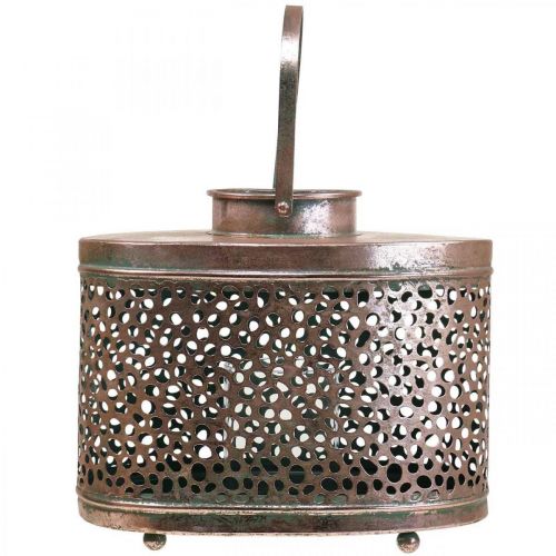 daiktų Deco žibintuvėlis ovalus stalo dekoravimas metalinis 27×16×23cm