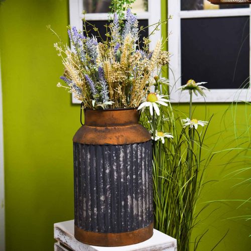 Floristik24 Deco pieno ąsotis vintažinės išvaizdos metalinė sodo puošmena H35cm