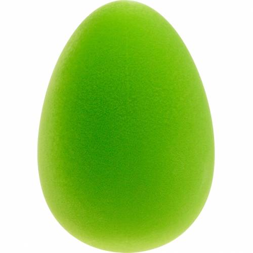 Dekoratyvinis velykinis kiaušinis žalias H25cm Velykų dekoravimas flokuoti dekoratyviniai kiaušiniai