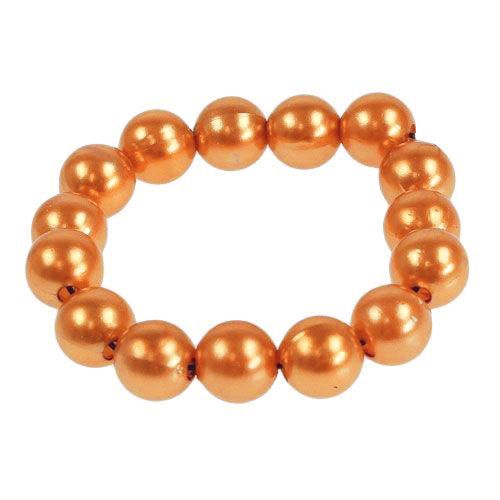Floristik24 Dekoratyviniai karoliukai oranžiniai 8mm 250 vnt