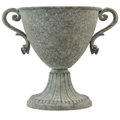 daiktų Dekoratyvinis trofėjus su rankena metalinis rudas baltas Ø15cm H19,5cm