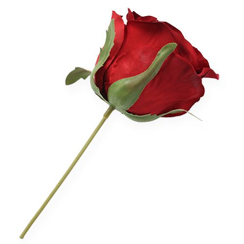 daiktų Dekoratyvinė rožės galvutė raudona Ø9cm 6vnt
