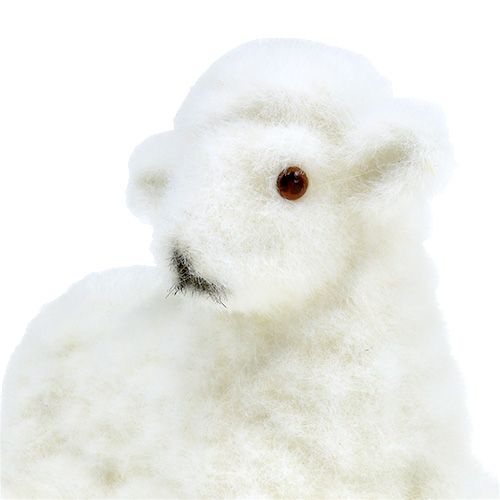 daiktų Dekoratyvinės avytės bandomos 15cm baltos 3vnt