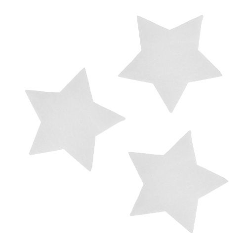 daiktų Dekoratyvinės žvaigždės baltos 7cm 8vnt