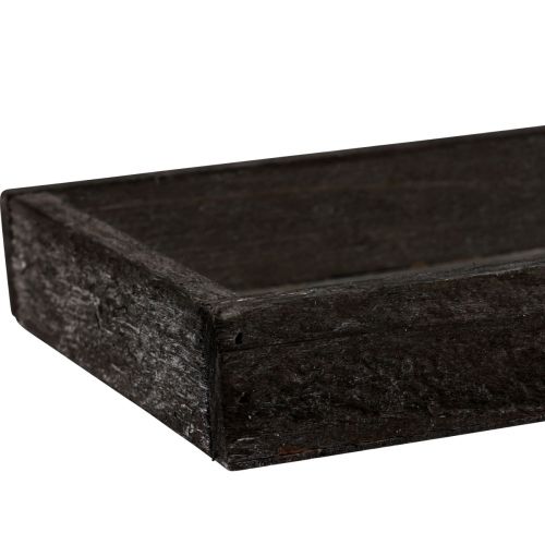 Floristik24 Dekoratyvinis padėklas, pailgas medinis padėklas, rudas, kaimiškas, 42×14×3cm