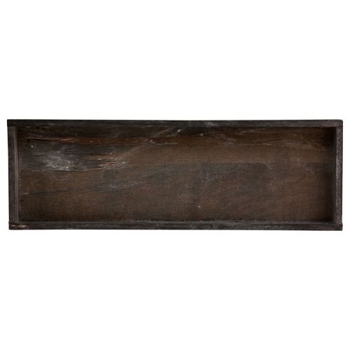 Floristik24 Dekoratyvinis padėklas, pailgas medinis padėklas, rudas, kaimiškas, 42×14×3cm