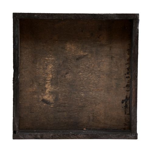 Floristik24 Dekoratyvinis padėklas kvadratinis medinis padėklas rudas 20×20×3,5 cm