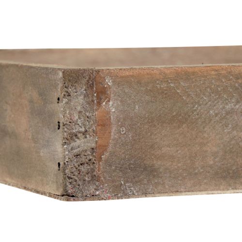 daiktų Dekoratyvinis padėklas kvadratinis medinis padėklas natūralus 20×20×3,5cm 2vnt
