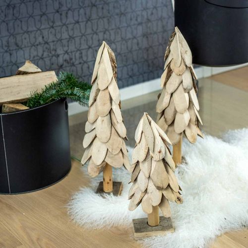 daiktų Deco kalėdinės eglutės medžio kaimiško medžio puošmena Kalėdinė H40cm