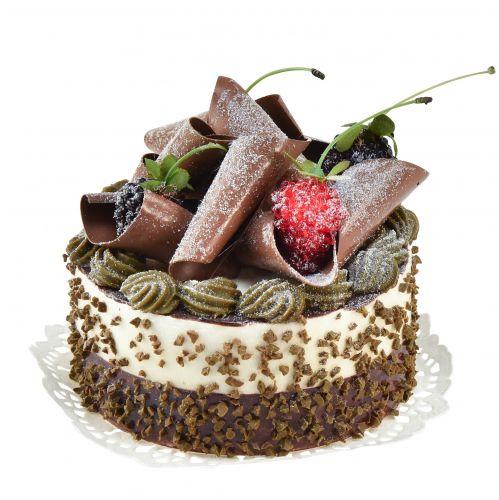 Dekoratyvinis tortas šokoladinis dirbtinis tortas manekenas Ø10cm