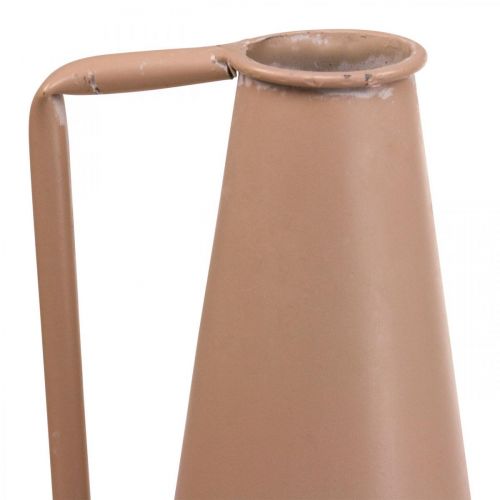 daiktų Dekoratyvinė vaza metalinė rankena grindų vaza lašiša 20x19x48cm