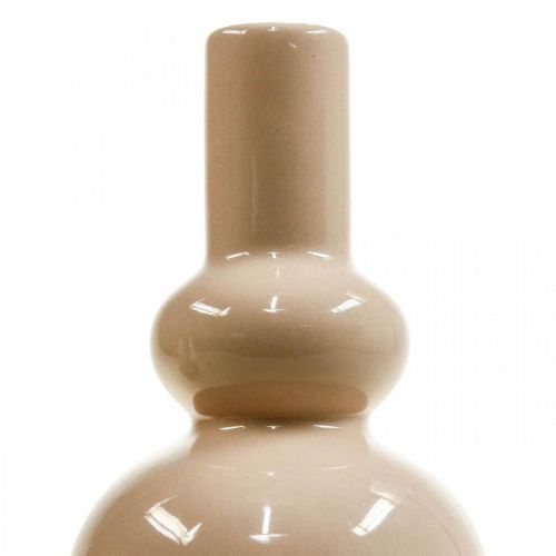 Dekoratyvinės vazos, keraminių vazų rinkinys sferinis H16,5cm Ø9,5cm 3vnt.