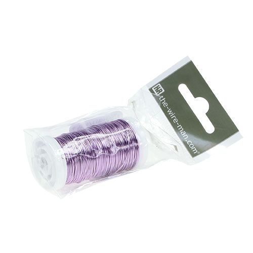 daiktų Deco emaliuota viela levanda Ø0,50mm 50m 100g