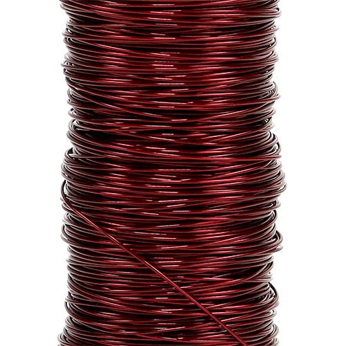 daiktų Dekoratyvinė emalio viela Ø0,30mm 30g/50m Bordo