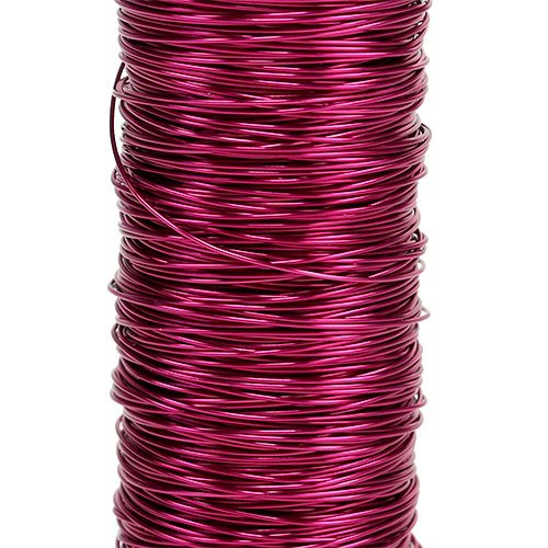 daiktų Dekoratyvinė emaliuota viela Ø0,30mm 30g/50m rožinė