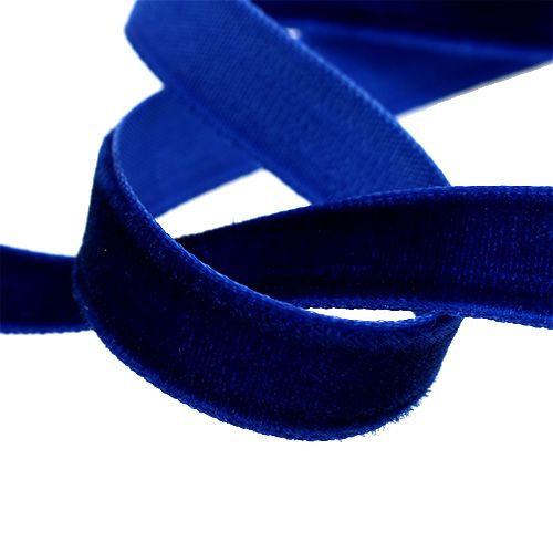 daiktų Dekoratyvinė juostelė Velvet mėlyna 10mm 20m