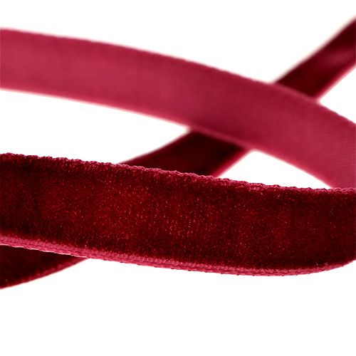 daiktų Dekoratyvinė juostelė Velvet Bordeaux 10mm 20m